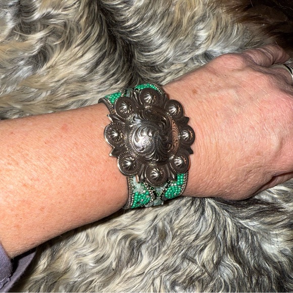 “Miss Kitty” Magnetic Bracelet with Southwestern Concho by Medicine Show Mojo - Picture 4 of 6